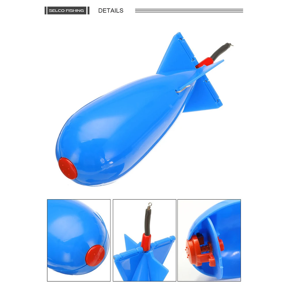 Fishing Feeder Spod Bomb 3 Size Float Bait Holder Maker Pp Material Pellet Rocket Feeder Long Shot Tackle Gear Accessories view 6