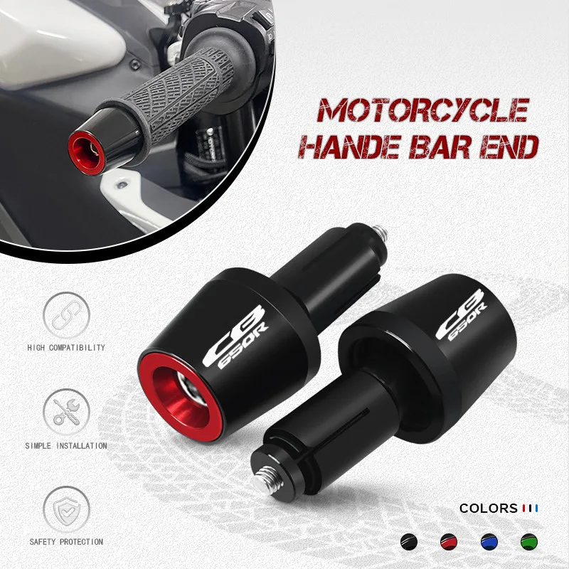 

2025 Motorcycle Handlebar Grip Ends Handle Bar Grips Plugs Anti Silder Caps For CB650R CB650F CB 650R CB 650F 2014-2025 2024
