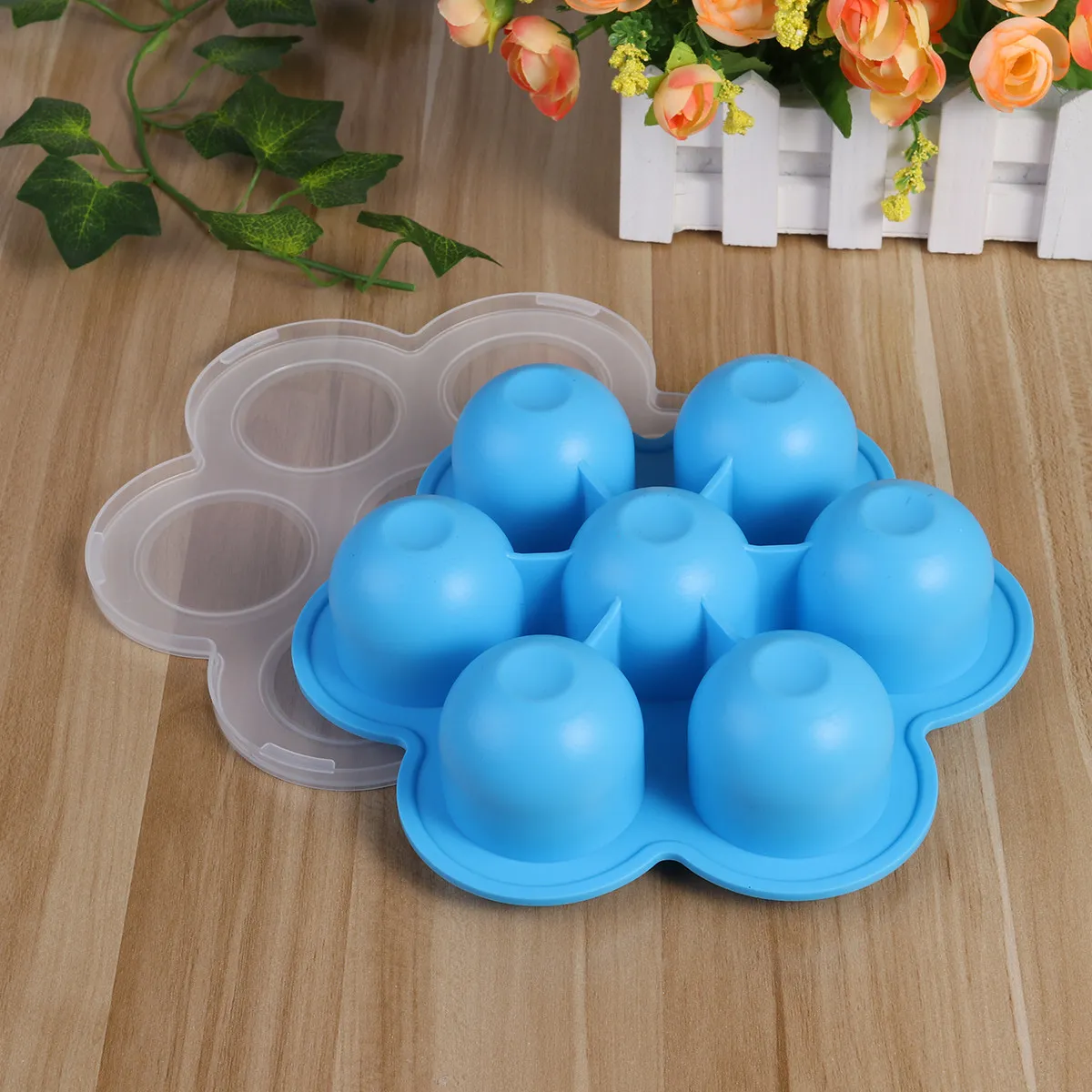 2pcs-baby-food-storage-box-silicone-tray-7-compartments-clip-on-lid-freezer-microwave-oven-safe-reusable-container-fresh-keeper