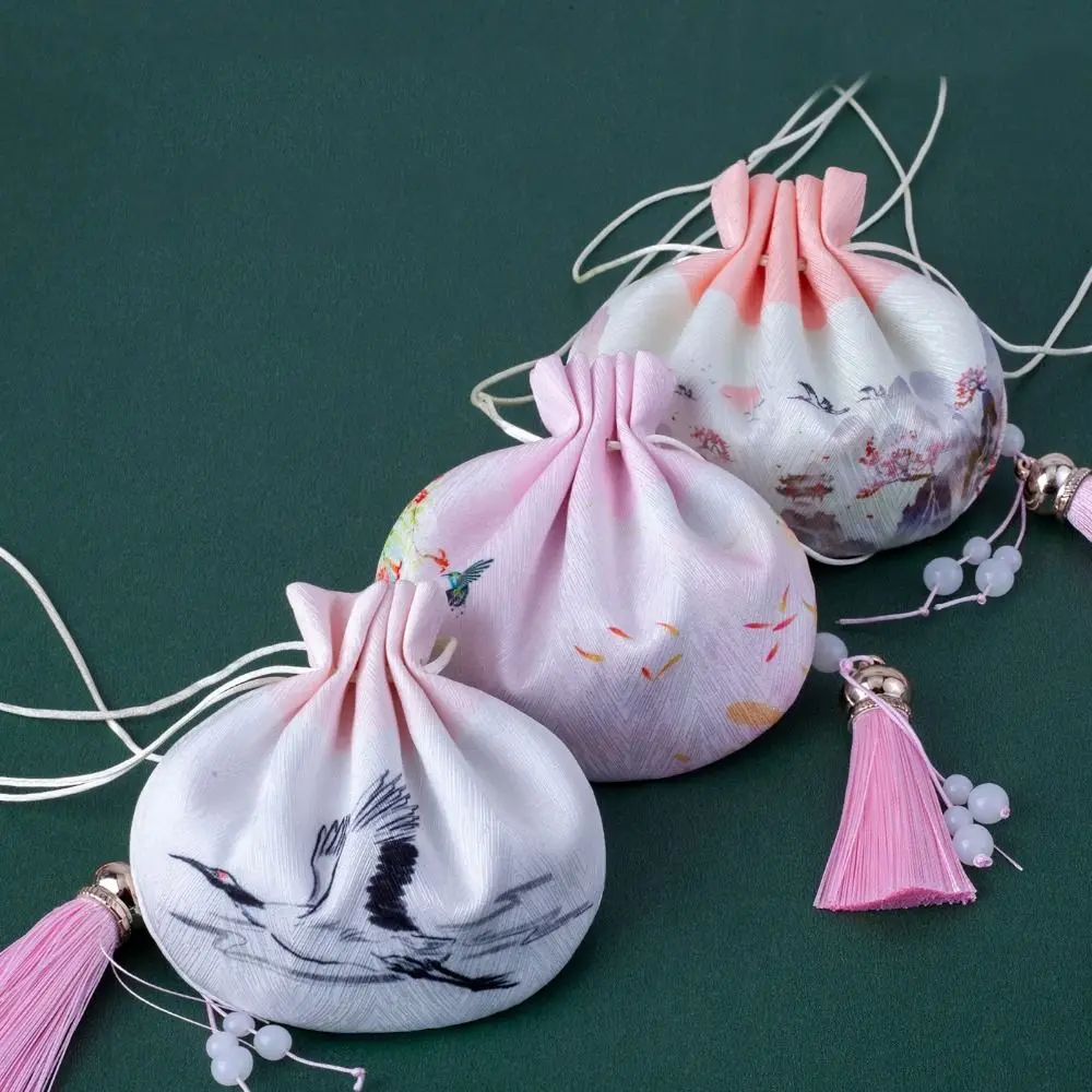 Creative with Tassel Dragon Boat Festival Sachet Chinese Style Flower Zongzi Sachet Handmade Hanging Empty Sachet Car Home Decor