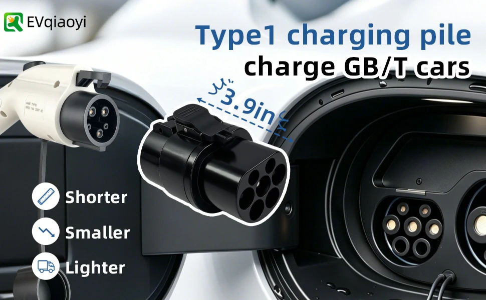 Typ1 zu GBT EV-Ladeadapter 32A Ultra-Kleiner Adapter EV-Ladeanschluss SAE J1772 zum Laden von GBT-Elektrofahrzeugen – Detail 1
