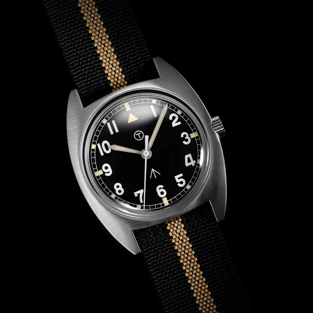 Rdunae Ra02 G10 Retro Militair Horloge 316l Roestvrij Staal K1 Mineraal Glas Lichtgevende Persoonlijkheid Sport Kwarts Mannen Piloot Horloge