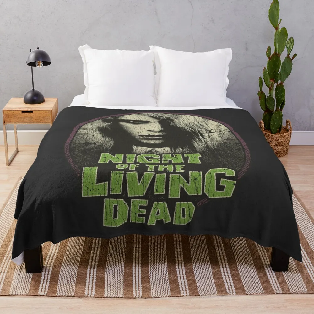 

Night of the Living Dead Girl 1968 Throw Blanket Stylish Warm Blanket for Living Room Bedroom