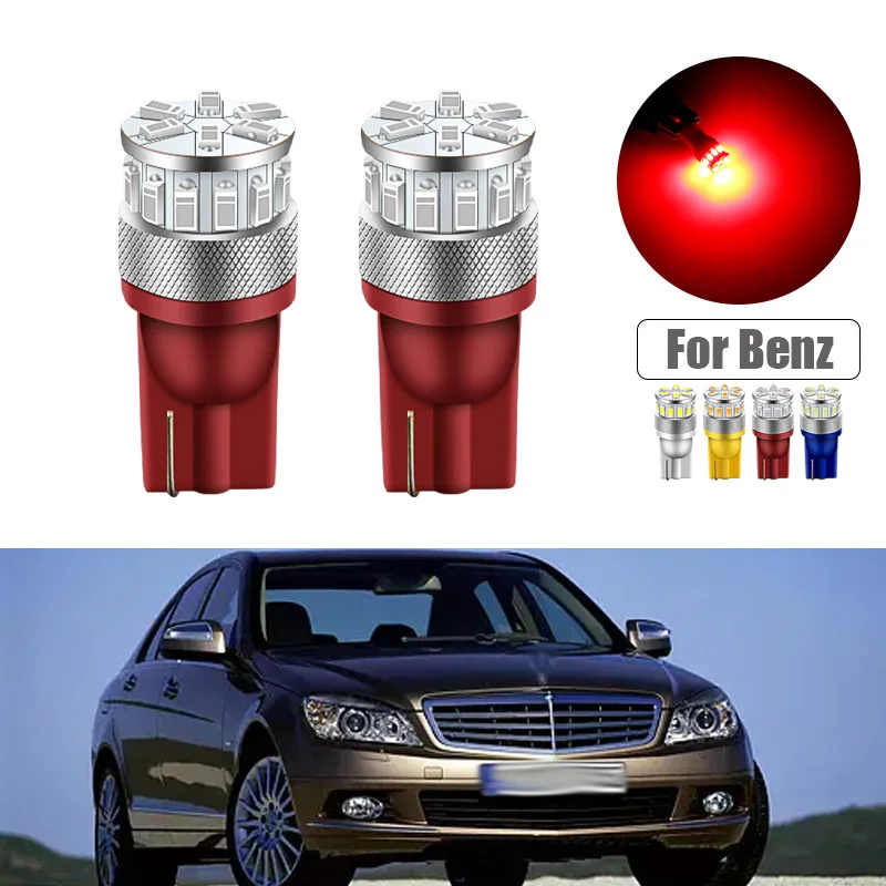 For Mercedes Benz W202 W220 W204 W203 W210 W124 W211 W222 X204 W164 T10 W5W 24 LED 4014SMD Parking Lights Sidelight No Error