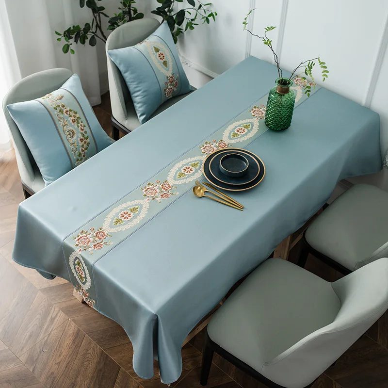 

Современный китайский стиль узор водостойкая прямоугольная скатерть из полиэстера домашний декор кухня гостиная свадебная вечеринка