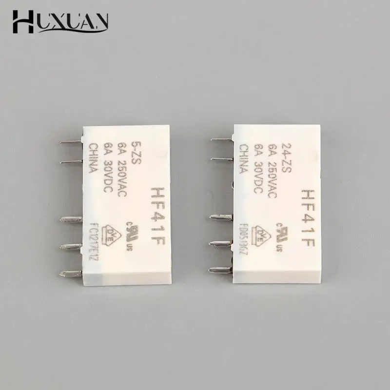 HF41F-24-ZS HF41F-12-ZS HF41F-5-ZS HF41F-5-HS HF41F-12-HS HF41F-24-HS Industrial Relay Subminiature Power Relay 41F HF41F