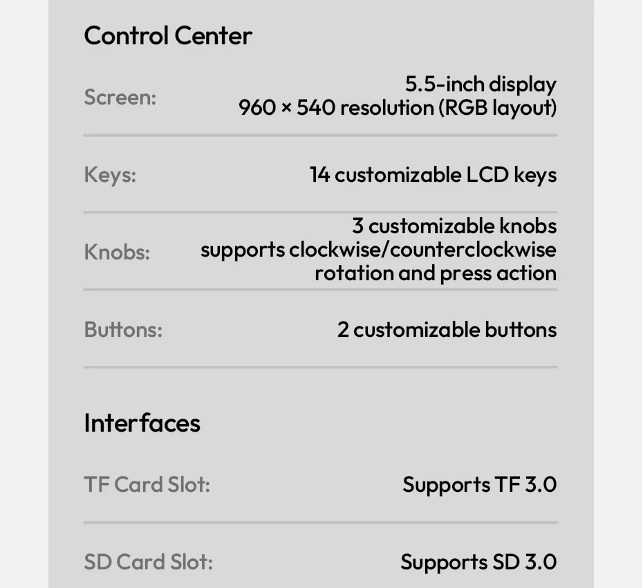 Ulanzi D200X All-in-One Creative Deck Desktop Control Hub for Video Photo Post-Processing Smart Lighting Studio Livestreaming