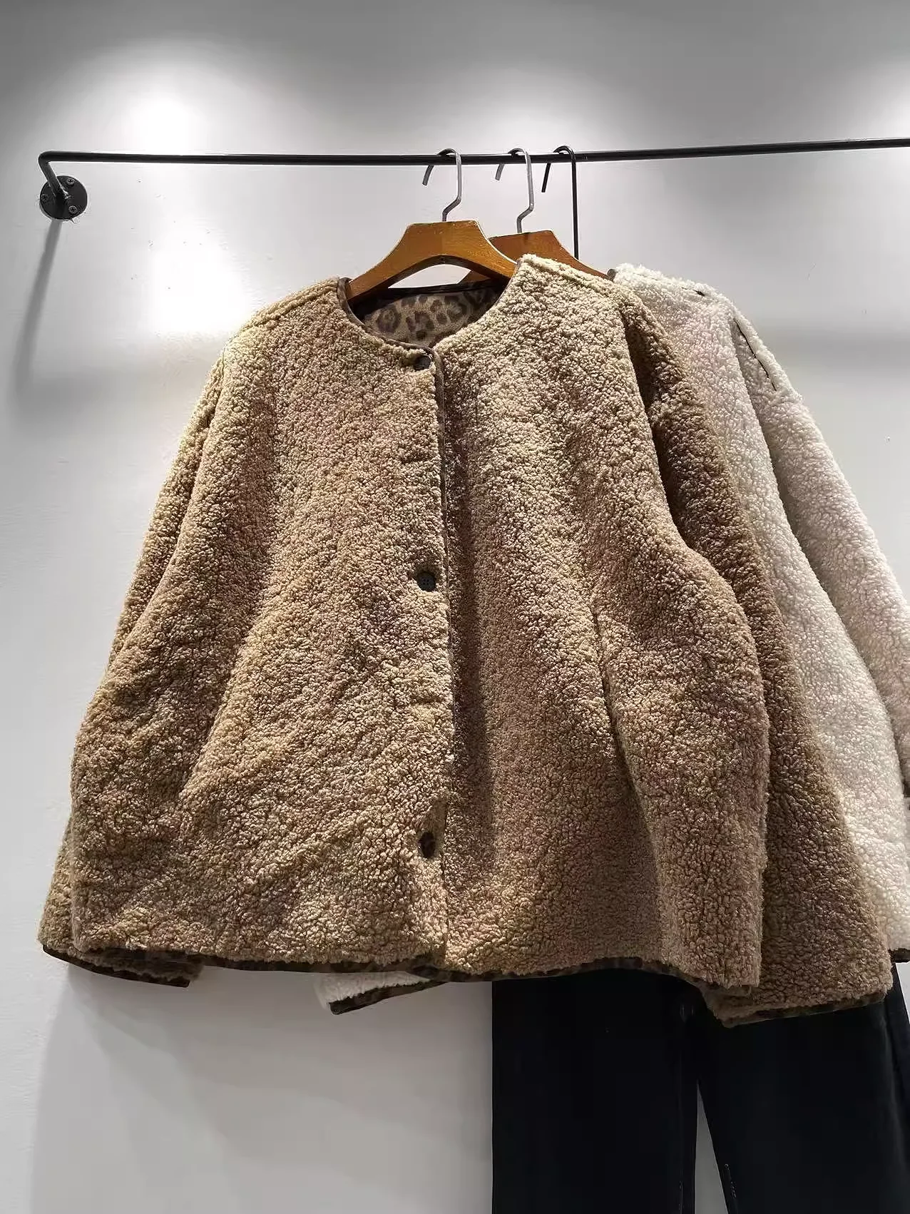 Busto 134cm mori kei manga longa grosso casaco quente para mulheres inverno estilo japão bege preto café acolchoado lã outwear