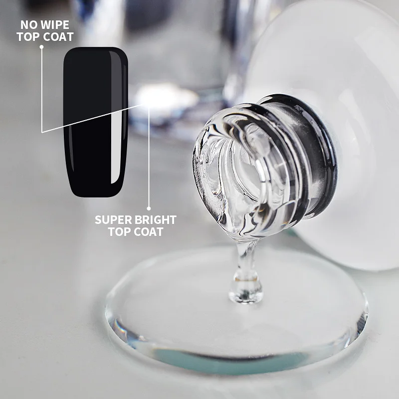AWStorG-طلاء جل شبه دائم للأظافر ، معطف علوي للغاية ، نقع ، بدون مسح ، جل بالأشعة فوق البنفسجية ، لامع شفاف ، 15 * #2