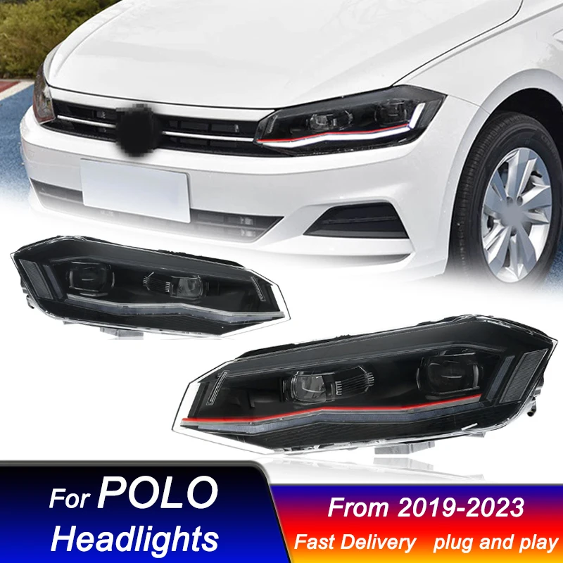 

Hot Car Headlights For Volkswagen VW Polo Plus GTI 19-22 new style Full LED DRL Head Lamp DRL Head Lamp Front light Assembly