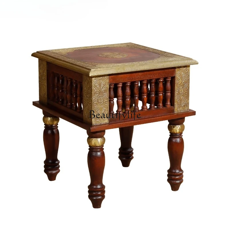 

modern simple home solid wood living room handmade wood seat low stool