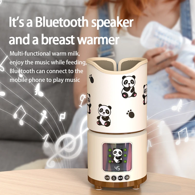 Scaldalatte per bambini con rumore bianco, scaldabiberon per allattamento, custodia portatile per riscaldamento del latte per i viaggi del neonato