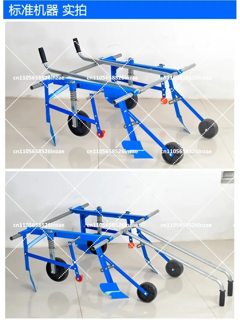 Heavy Duty Mulch Laying Machine Hand Pulled Film Applicator for Garden Farm