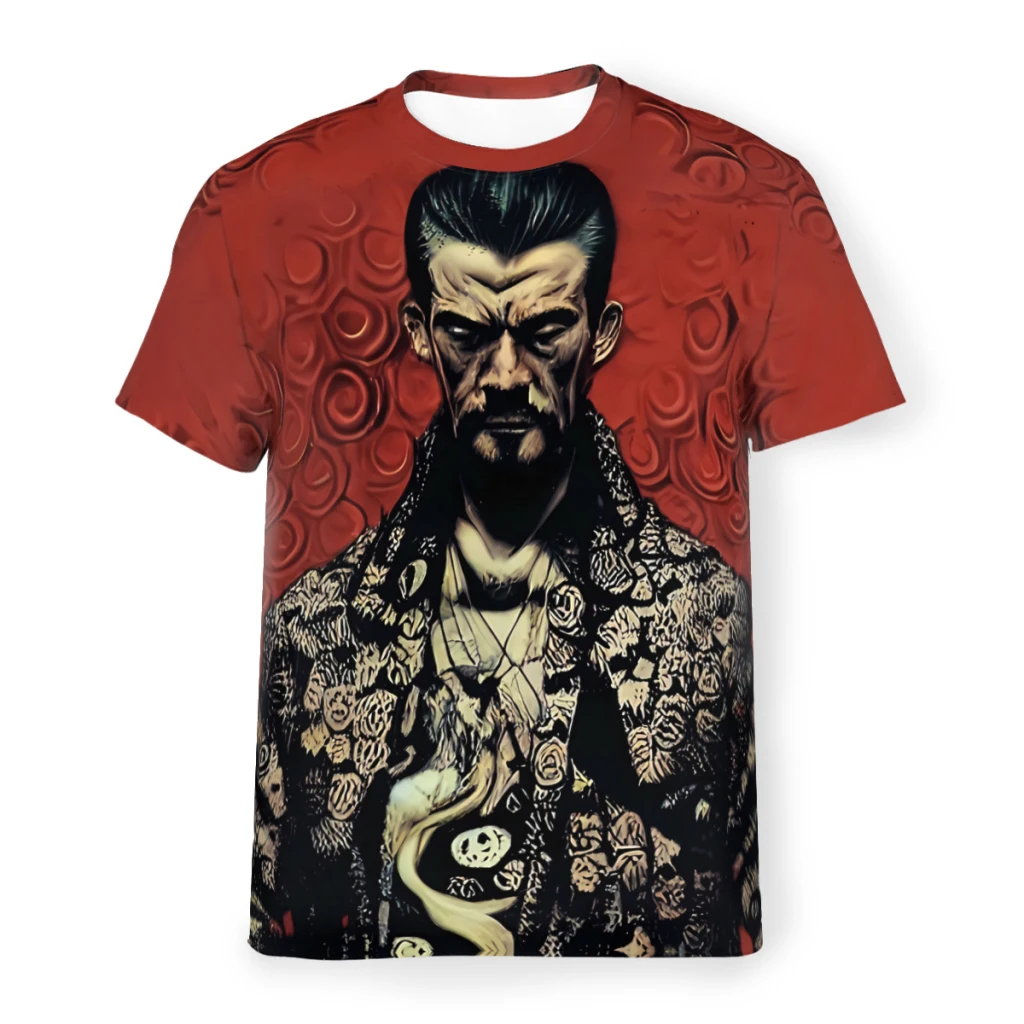 Сriminal Special Polyester TShirt Yakuza Comfortable Hip Hop Thin T Shirt Short Sleeve