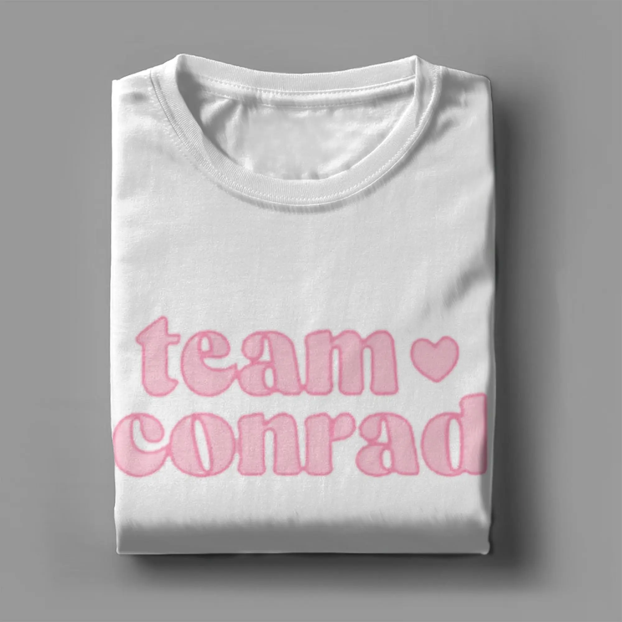 تي شيرت Team Conrad للرجال من القطن تي شيرت محب برقبة دائرية تي شيرت بأكمام قصيرة مقاس كبير