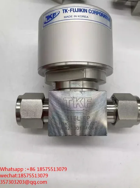 

For TK-Fujlkin S8PDVN Extra Air Valve S8PDVN-VF-C S354060905 1/2 Inch Pneuma TIC Diaphragm Valve 1 Piece