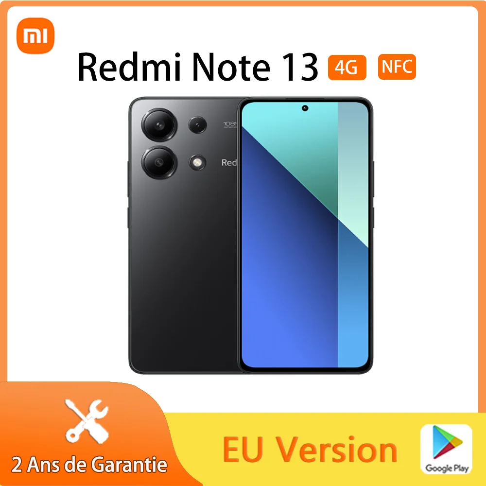 Xiaomi Redmi Note 13 4G,Smart Phones,NFC,Snapdragon® 685 Mobile Platform,5000mAh,33W charging,108 MP Camera