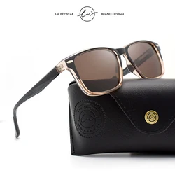LM New Fashion Sunglasses Men Women Retro Polarized  Ultra Light TR90 Driving Sun Glasses Anti-glare Shades Male oculos UV400