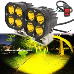 Car LED Headlight LED Spotlight Auxiliary Lighting Moto Fog 40W Work Light 12V 24V For Bicycles motorcycle Accessories