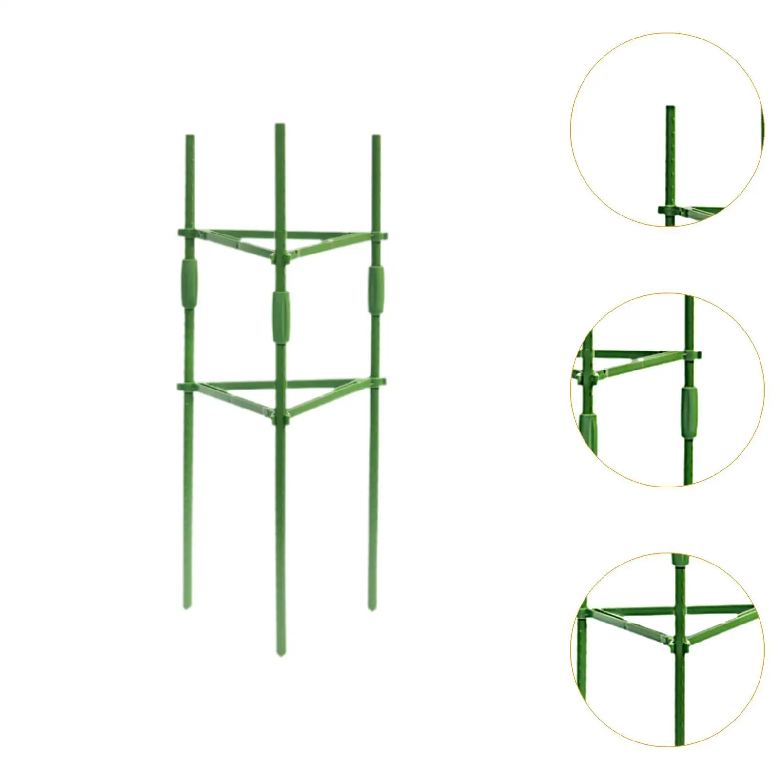 La pianta della gabbia del pomodoro supporta la torre di supporto della pianta rampicante verde dei pali del giardino