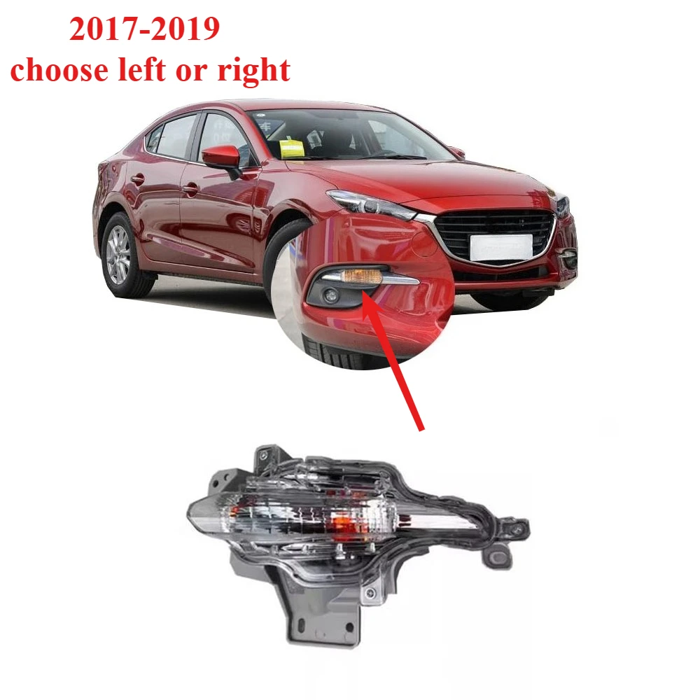 

1 Pcs Front Turning Lamp for Mazda3 Axela 2017-2019 Front Bumper Light with Double Flashing Lights for Axela Turning Signal Lamp