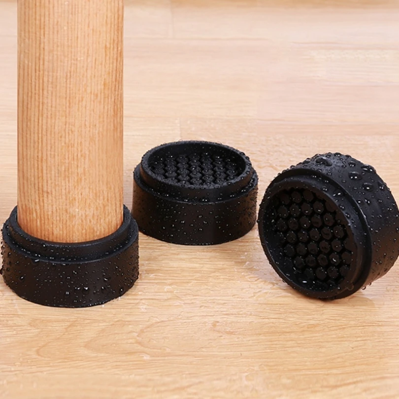 4 pz lavabiancheria piedini in gomma Anti vibrazione antiscivolo mobili gamba pastiglie Heightening Pad per la protezione della casa