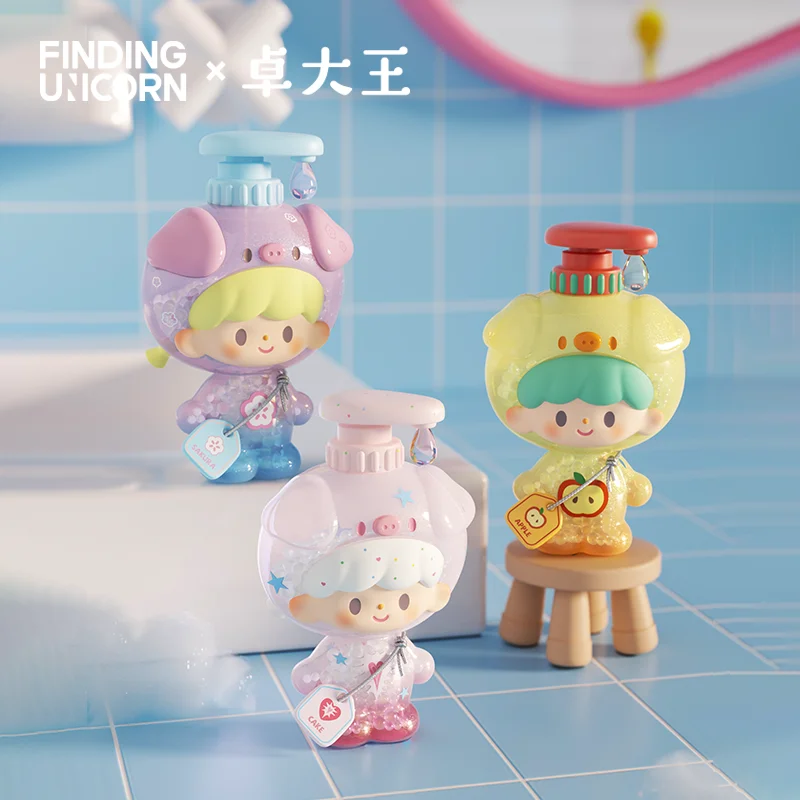 

Finding Uncorn Baby Zzoton Mini Mystery Blind Box 8cm Cute Bubble Bath Series Anime Figure Model Desktop Decor Collectible Gift