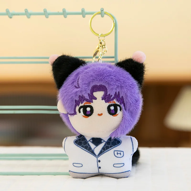 12cm Anime pour Hatsune Miku peluche KAITO MEIKO Luka Kagamine Rin Len Figure peluche poupée Kawaii Q Version porte-clés sac Pendan