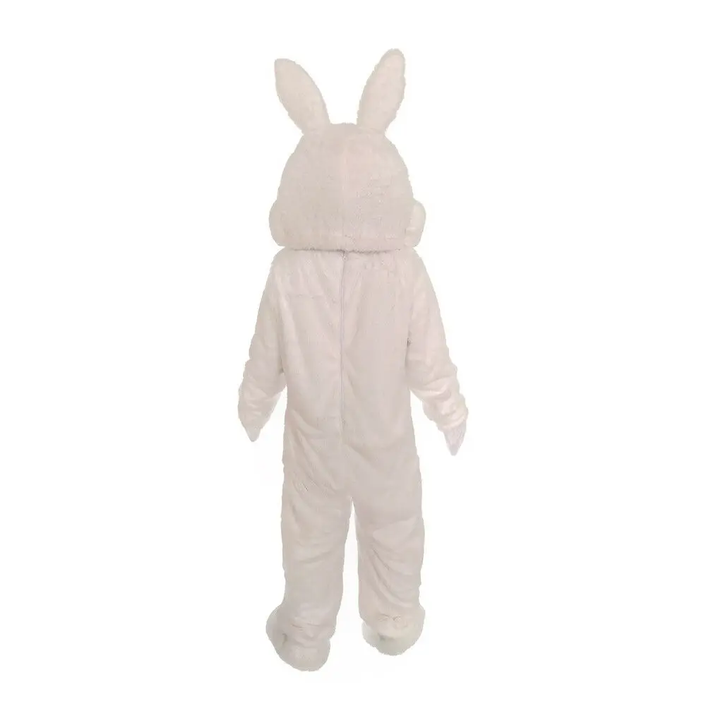 Costume de mascotte de lapin blanc pour adulte, robe de paupières en peluche, Halloween, Noël, mascotte de paupières, nouveau