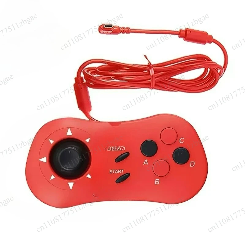 15‑Pin Mini Arcade Game Controller Pad with Custom Clicky Thumbstick Retro Gaming Hand Controller Replacement Game Accessories