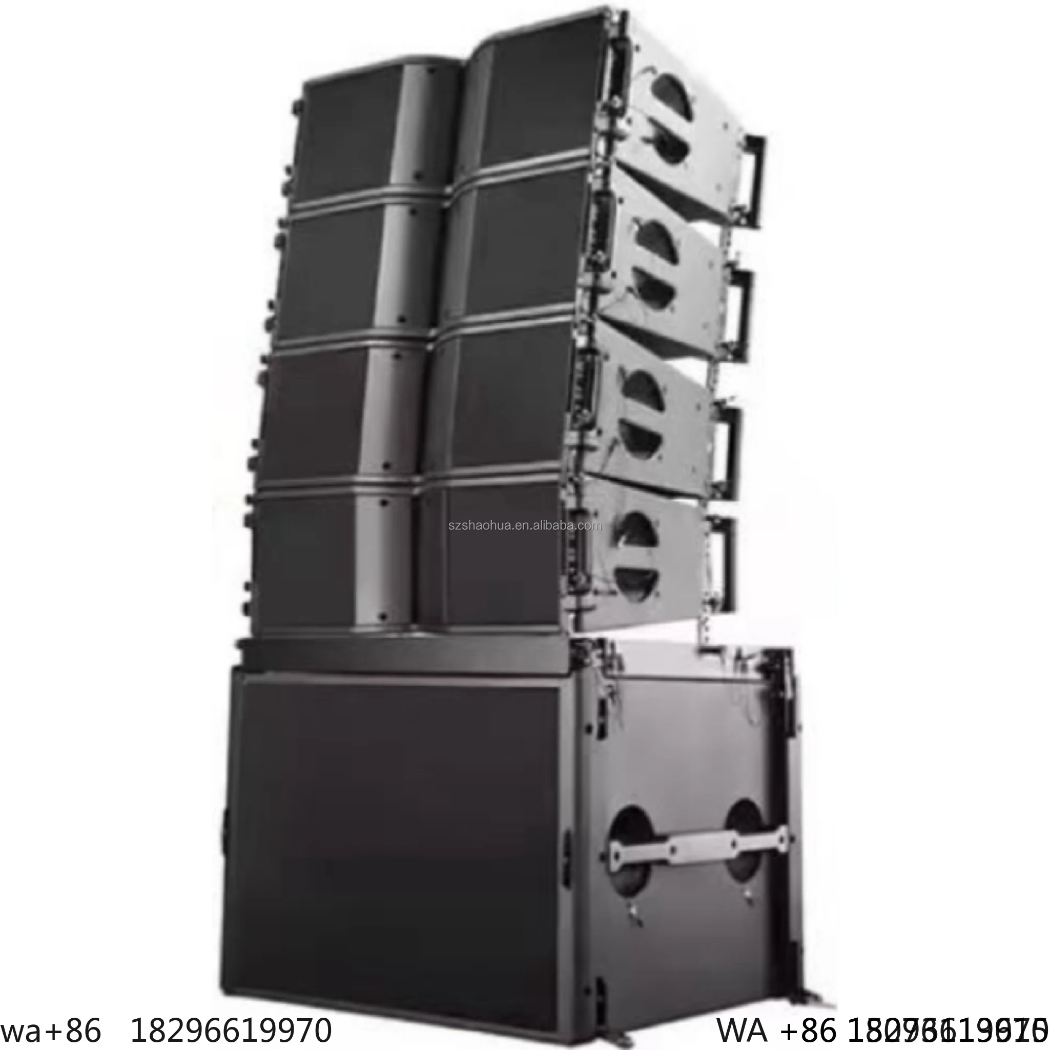 

Dual 10 Inch 2 Way Active Line Array Speakers Professional DJ Audio Outdoor Passive Speakers Stage Powered