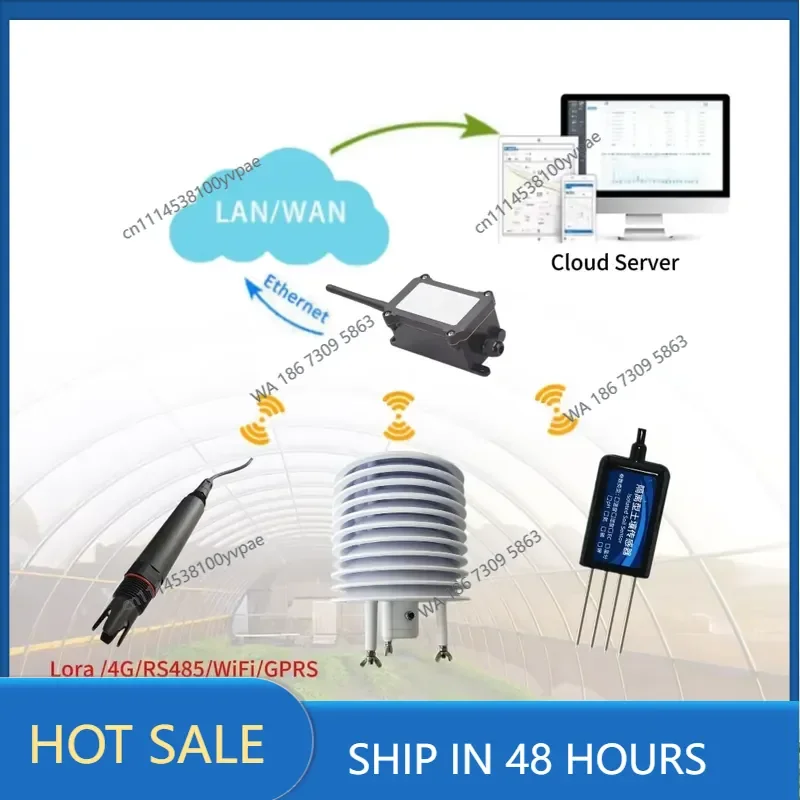 Agricultural integrated monitoring system Soil moisture sensor Meteorological station Insect trap Water quality sensor