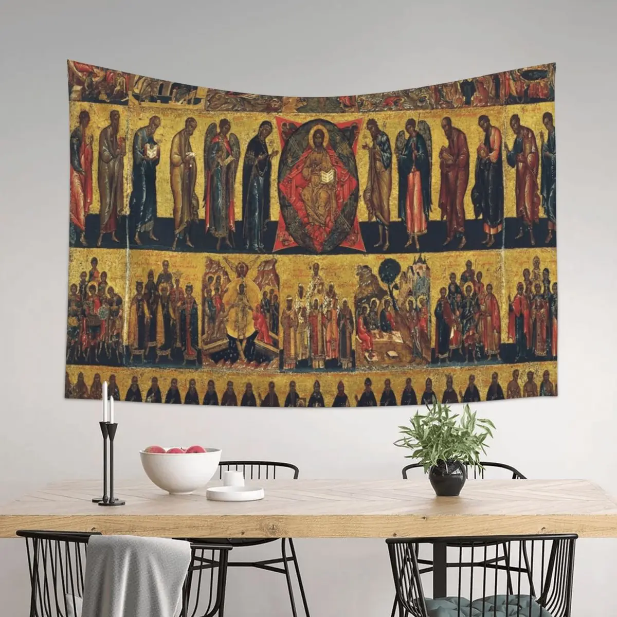 

All Saints Orthodox Christian Icon Tapestry Living Room Decoration Funny Custom Tapestry