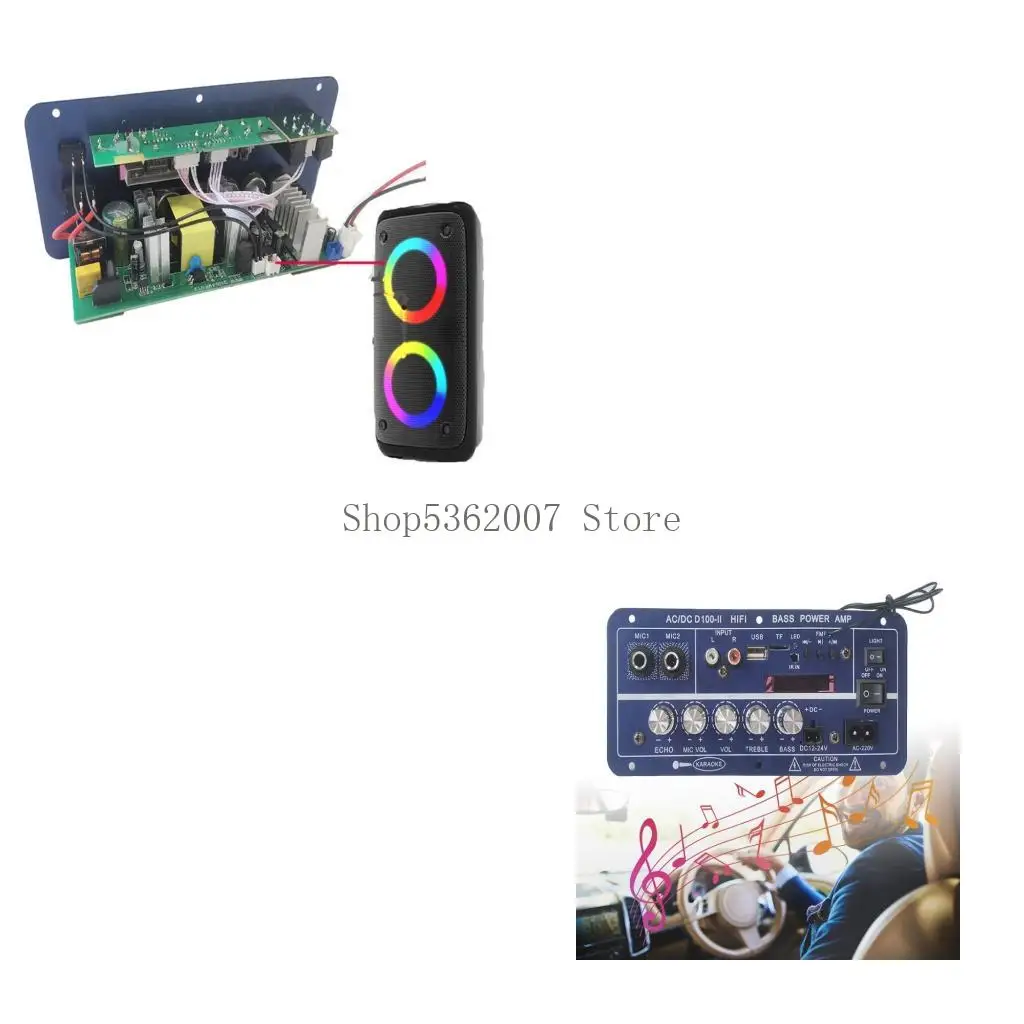 Профессиональный 12V-24V-совместимый с усилительными досками Домашний автомобиль сабвуфер 40JB