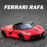Simulation 1:22 Convertible Ferrari Rafa Alloy Diecast Car Model Collection Metal Model Decoration Toy Car Kids Gifts