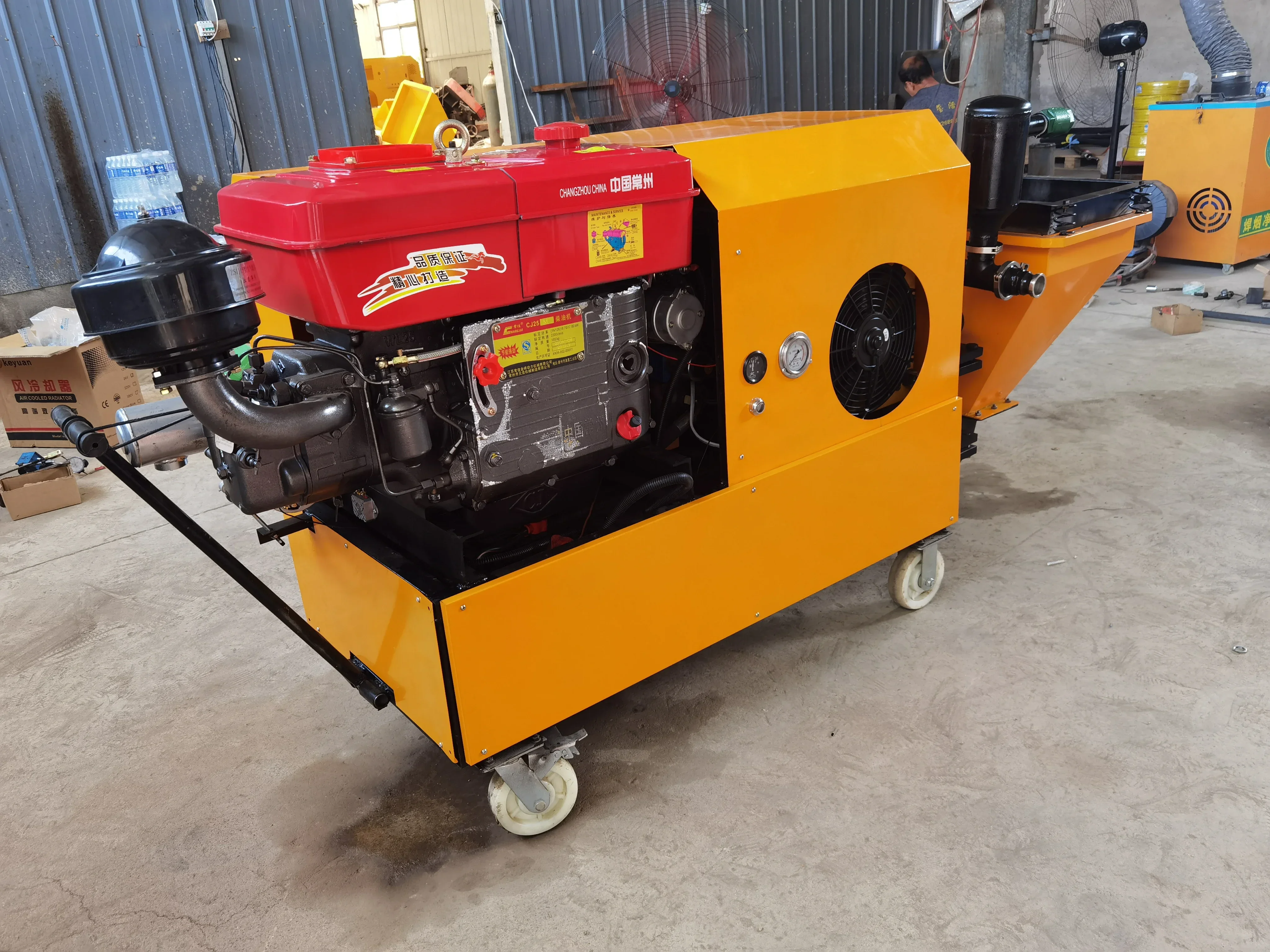 

High Power High Pressure Diesel Hydraulic Mortar Cement Spraying Machine