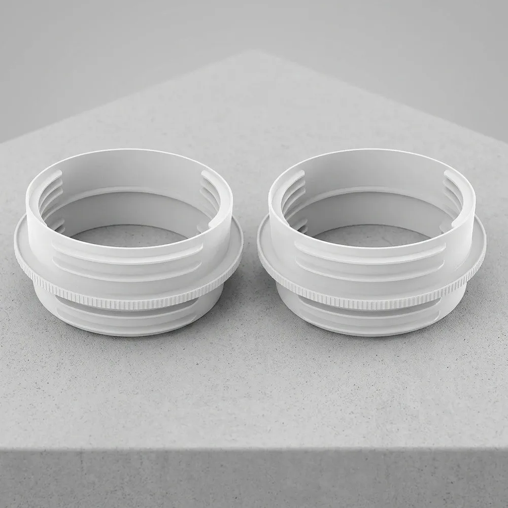 for exhaust Hose Coupler Hose Connector Portable AC Installation White Flexible Thread System Fan Heat-resistant ABS Material
