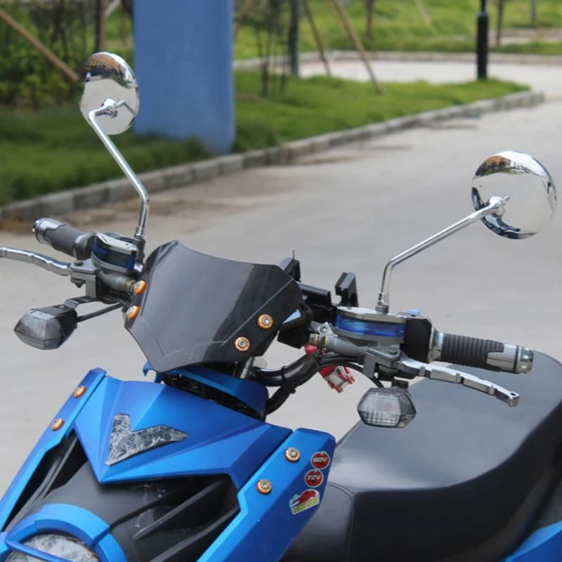 

Motorcycle Side Mirrors Replacement For T100 8mm Chrome Motorcycle Rearview Mirror Motorcycle Accessories