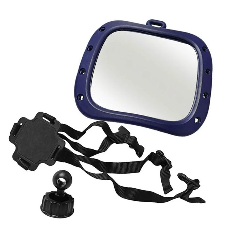 Espelho bebê com visão ampla J15U para visibilidade traseira do assento do carro, instalação 2 maneiras