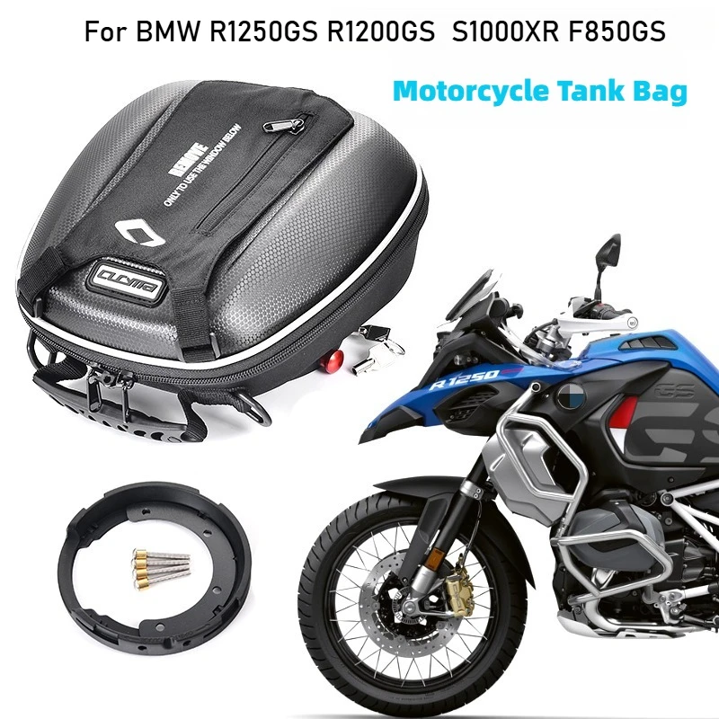 

For BMW R1250GS R1200GS S1000XR F850GS R 1200 RT/R 1250 GS ADV F750 F900 XR Motorcycle Tank Bag Luggage Quick Lock Racing Backpa