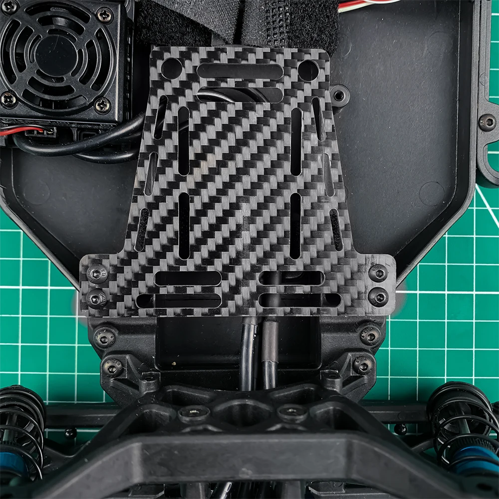 YEAHRUN ESC/جسم السيارة الخلفي/مروحة التبريد دعامة تثبيت ثابتة لفريق المرتبطة DR10 1/10 RC قطع غيار السيارات #2