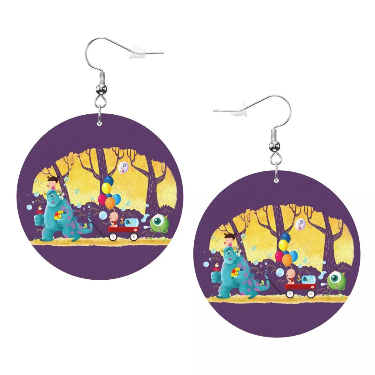 

Кожаные серьги-подвески «Университет монстров» для женщин, модные, для вечеринок