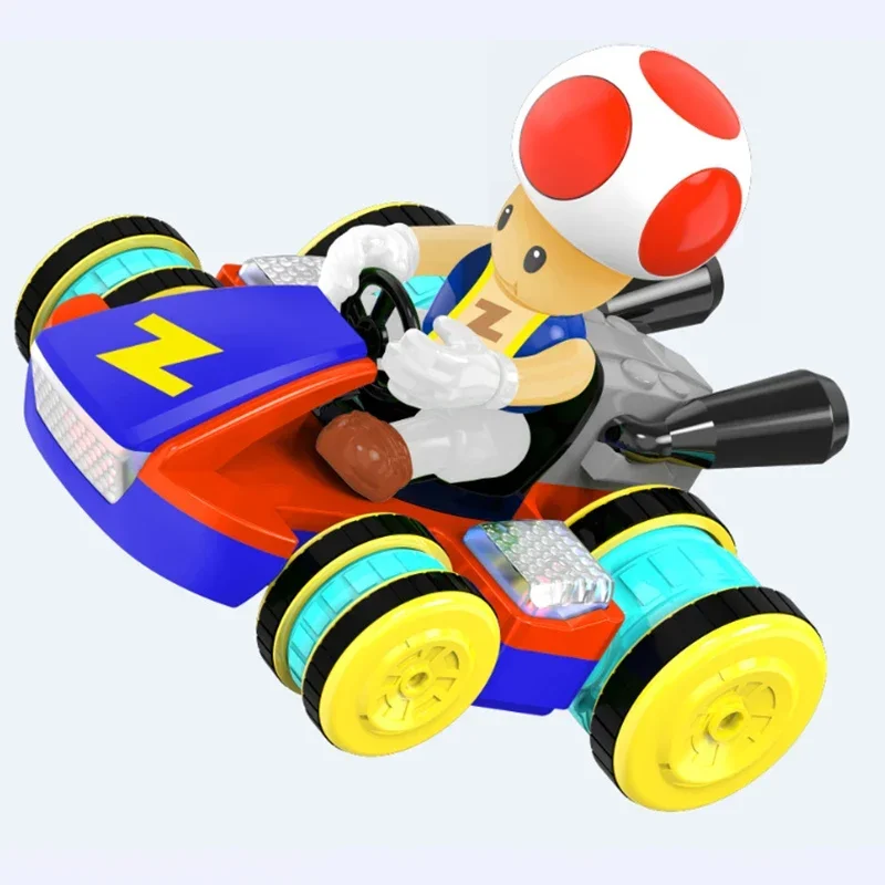 Super Marios Bros Toad Yoshi Luigi Remote Control Car with Music Lighting Rc Cars for Adults Kids Toys Kawaii Anime Rc Truck