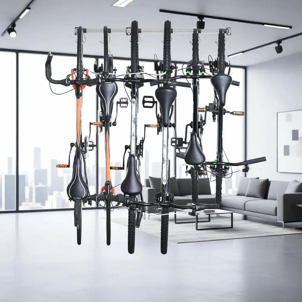 6-Bike Capacity Garage Storage Rack