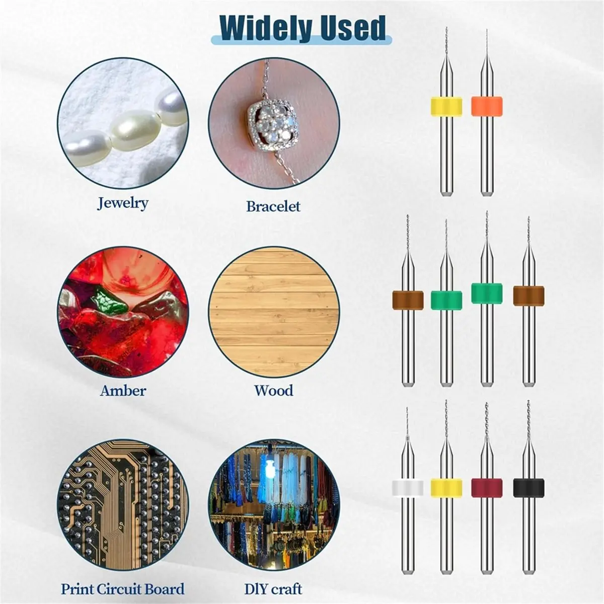 20-teiliges Mikro-Bohrer-Set, 0,1–1 mm Stahl-Micro-Spiralbohrer, PCB-Bohrer für Leiterplatten, Schmuck, Stanzen, Gravieren