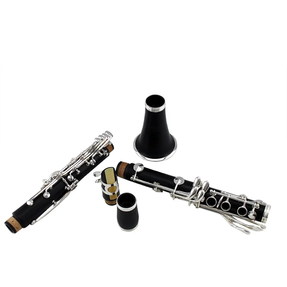 

Pro use Tide Music silver plated keys 18 key composite wood B flat clarinet (CL7220S)