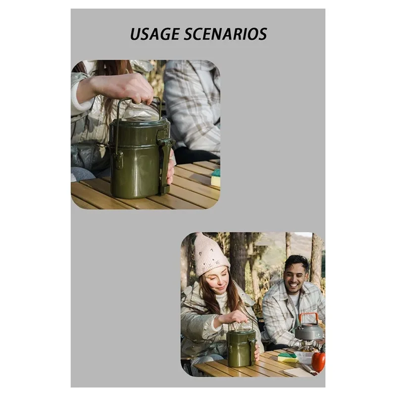 

RTSHE-принадлежности для приготовления пищи на открытом воздухе, ланч-бокс, набор чашек для столовой, горшок для кемпинга, пикника, путешествий, миска для воды