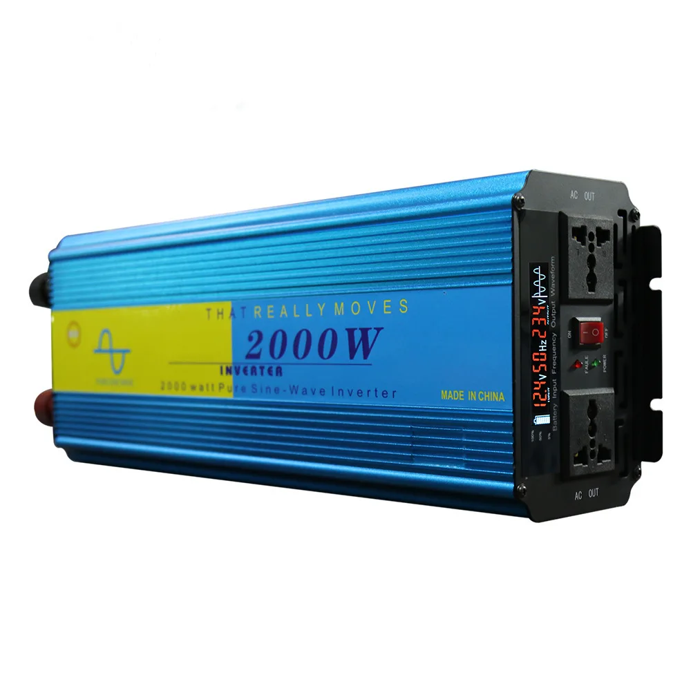 2000W 12/24V To 110/220V Inverter with Charging and UPS Conversion Function