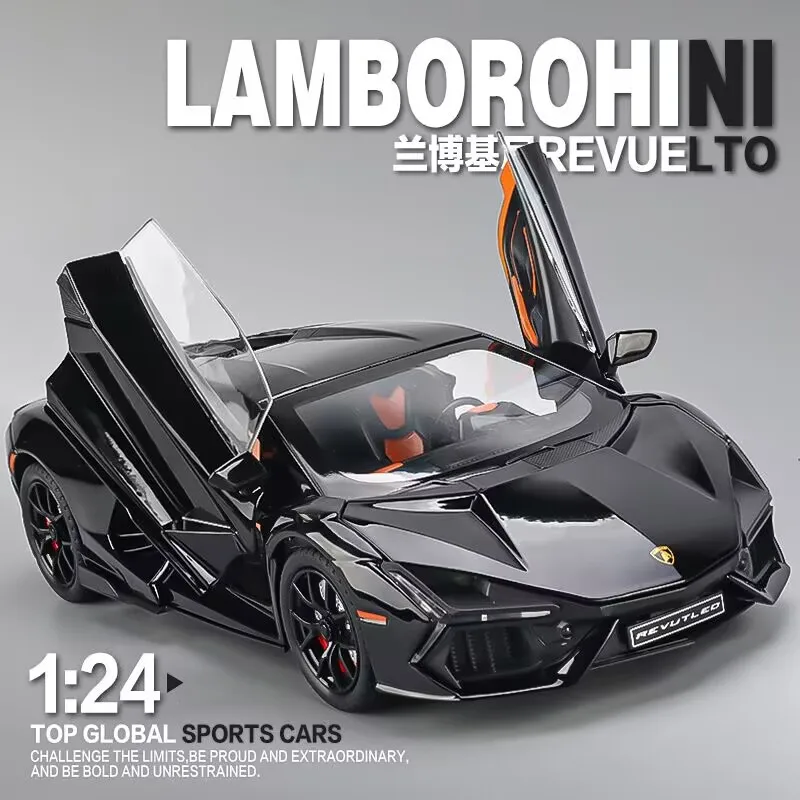 

1: 24 Revuelto Alloy Car Model Simulation Big Bull Sports Car Ornament Children's Toy