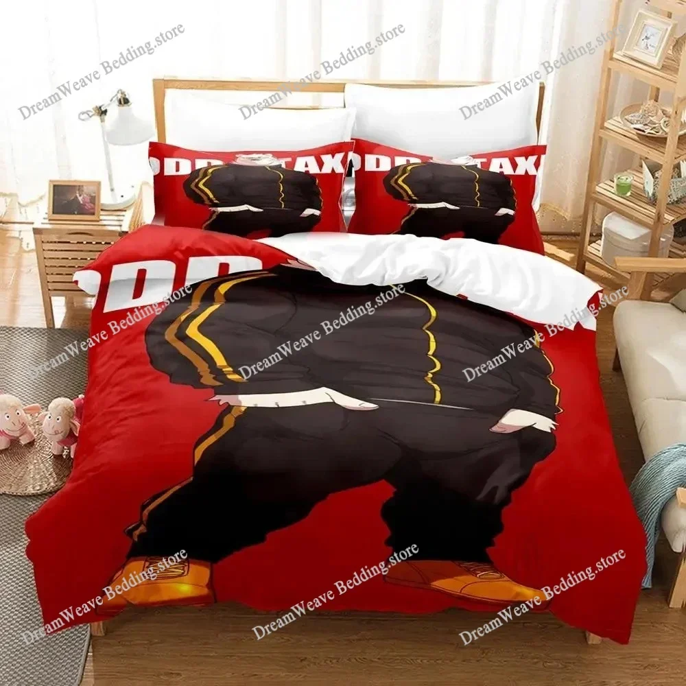 

Fashion 3D Print Anime Bed Sheet Odd Taxi Bedding Set Single Twin Full Queen King Size Bed Set Adult Kid Bedroom Duvetcover Sets